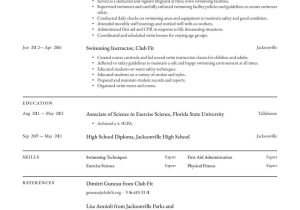 Recreation attendant Sample Resume No Experience Lifeguard Resume Examples & Writing Tips 2022 (free Guide)