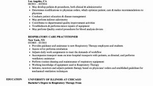 Respiratory therapist New Grad Resume Sample √ 20 New Grad Respiratory therapist Resume