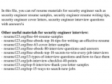 Resume 123 org Free 64 Resume Samples top 8 Security Engineer Resume Samples [pptx Powerpoint]
