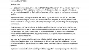 Resume Cover Letter Samples for Teaching Positions Sample Cover Letter and Resume for A Teacher