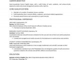 Resume Objective Sample for High School Graduate High School Graduate Resume Example and Writing Tips