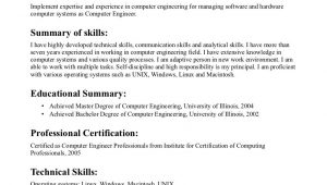 Resume Objective Sample for It Professional Resume Objective Examples Computer Engineer – Tipss Und Vorlagen