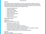 Resume Objective Samples for Administrative assistant Entry Level Administrative assistant with No Experience Cv October …