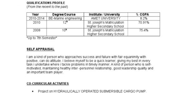 Resume Sample for Deck Cadet Apprenticeship Sample Engine Cadet Resume Pdf Nature