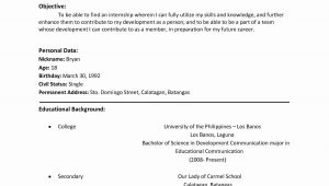 Resume Sample Philippines High School Graduate Benefits Of Having Basic Resume Examples Sample Resume format …