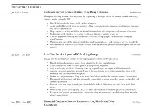 Resume Samples for Call Center Representative Client Representative Job Description