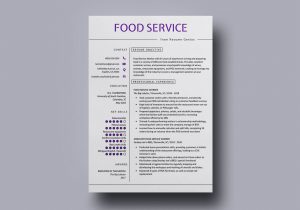 Resume Template for Food Service Industry Free Food Service Resume Template for Your Next Job Opportunity