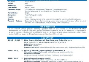Resume Template for Fresh Graduate Malaysia Cv Resume Sample for Fresh Graduate Of Office Administration