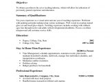 Resume Template for Mothers Returning to Work Resume Examples for Stay at Home Moms – Free Resume Templates