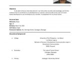 Resume Template with Current and Permanent Address the Most Example Of A Resume format Example Of A Resume format …