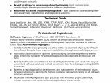 Resume Templates for Experienced software Professionals Midlevel software Engineer Resume Sample Monster.com