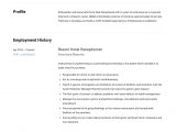 Resume Templates for Front Desk Receptionist Hotel Receptionist Resume & Writing Guide  12 Templates 2020