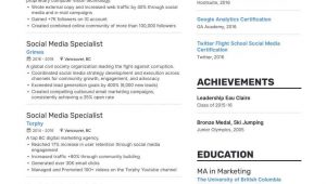 Resume Templates for social Media Marketing top social Media Marketing Resume Examples & Samples for 2021 …