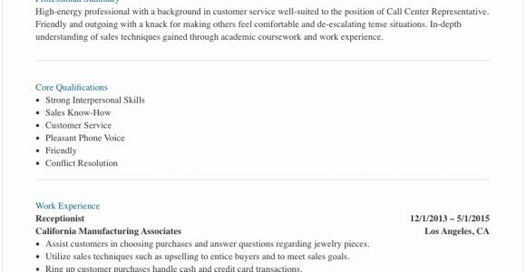 Sample Objectives In Resume for First Timer Resume Samples for Call Center Agent In the Philippines