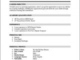 Sample Of Resume for Experienced Person Resume format for 4 Months Experience #experience #format #months …