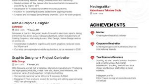 Sample Of Resume for Graphic Designer Freelance Graphic Designer Resume Examples