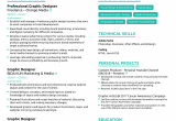 Sample Of Resume for Graphic Designer Fresh Graduate Graphic Designer Resume Sample