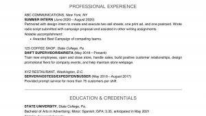 Sample Of Resume for Undergraduate Students College Student Resume Example and Writing Tips