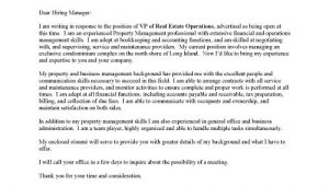 Sample Resume Cover Letter for Management Position Property Manager Cover Letter Sample Resume Cover Letter