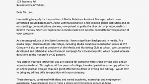 Sample Resume Cover Letter for Recent College Graduate Sample Cover Letter for A Recent College Graduate