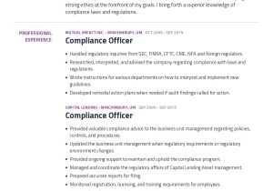 Sample Resume Examples Of Pdr Objectives Compliance Officer Resume Example with Content Sample Craftmycv