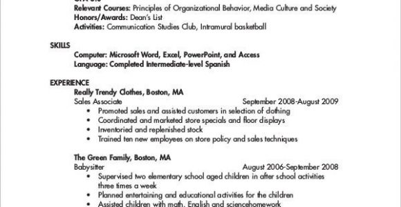 Sample Resume First Year College Student College Student Resume 8 Free Word Pdf Documents