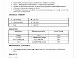 Sample Resume for 2 Years Experience In Sap Pi Sap Pp Resume for 2 Years Experience to whom It May