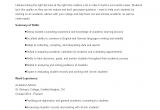 Sample Resume for Academic Advisor Position Academic Advisor Resume