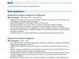 Sample Resume for Application Support Engineer Application Support Engineer Resume Samples