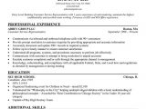 Sample Resume for Applying Bank Jobs Entry Level Bank Resume