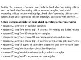 Sample Resume for Banking Operation Officer top 8 Bank Chief Operating Officer Resume Samples