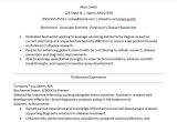 Sample Resume for Bsc Biochemistry Freshers Biochemistry Resume Sample Monster.com