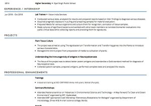 Sample Resume for Bsc Biochemistry Freshers Sample Resume Of Microbiologist with Template & Writing Guide …