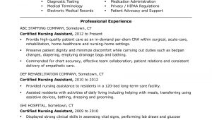 Sample Resume for Cna with Previous Experience Cna Resume Examples: Skills for Cnas Monster.com