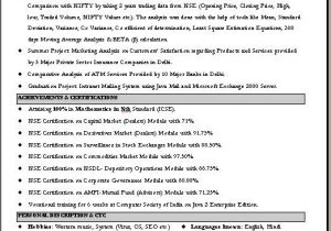 Sample Resume for Commercial Manager In India Resume format for Mercial Manager