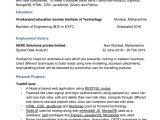 Sample Resume for Computer Science Student Fresher How to Prepare A RÃ©sumÃ© for Cse Freshers – Quora