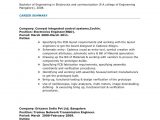 Sample Resume for Electronics and Communication Engineer Experienced Resume Electronics Engineer 3years Experience