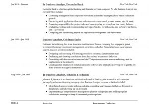 Sample Resume for Experienced Business Analyst Business Analyst Resume & Guide 12 Templates