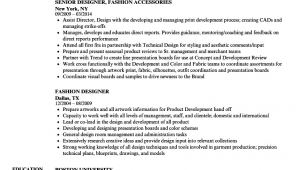 Sample Resume for Fashion Designer Fresher Fashion Sample Resume for Fashion Designer Fresher