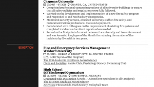 Sample Resume for Fire and Safety Officer Fire Safety Ficer Resume Sample
