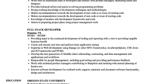 Sample Resume for Full Stack Developer Full Stack Developer Resume Samples