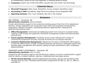 Sample Resume for General Administrative Jobs Administrative assistant Resume Sample Monster.com