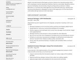 Sample Resume for General Manager Position General Manager Resume & Writing Guide  12 Resume Examples Pdf