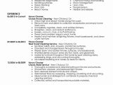 Sample Resume for Housekeeping with No Experience Resume for Cleaning Job Beautiful Best Residential House Cleaner …