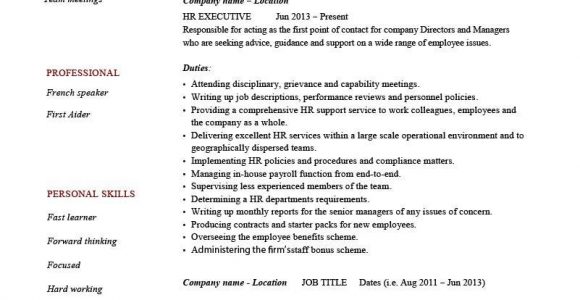 Sample Resume for Hr Executive Freshers Hr Executive Resume Template, Cv, Example, Human Resources …