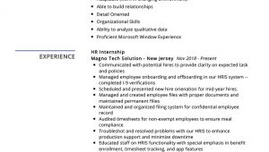 Sample Resume for Hr Internship with No Experience Hr Internship Resume Example Resume Sample [2020] – Resumekraft
