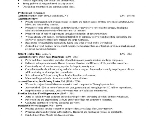 Sample Resume for Insurance Sales Manager Insurance Sales