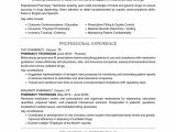 Sample Resume for Pharmacy Technician Trainee Important Job Skills for Pharmacy Technicians