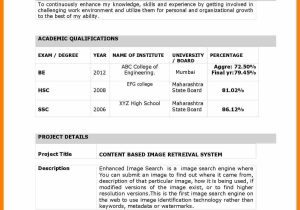 Sample Resume for Principal In India Resume format India – Resume format Resume format In Word …