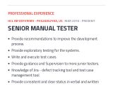 Sample Resume for Qa Manual Tester Manual Tester Resume Example with Content Sample Craftmycv